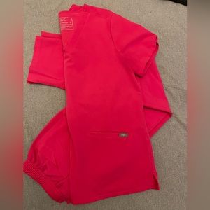 Scrub set size M pink